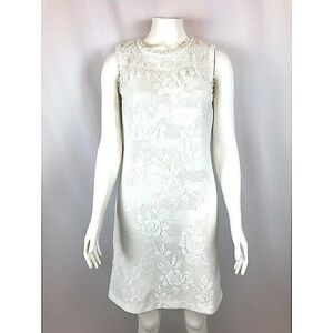 Karl Lagerfeld white sleeveless shift dress size small